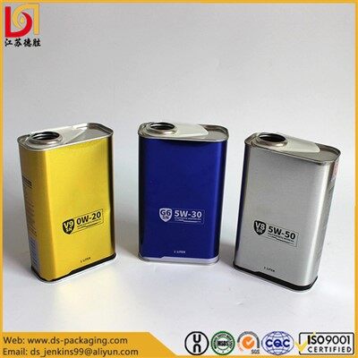 Square Engine Oil Tin Can