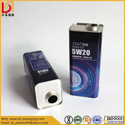 Square Motor Oil Tin Cans