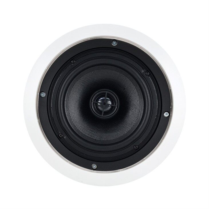 6.5-inch White Plastic Bucket Ceiling-mounted Speaker