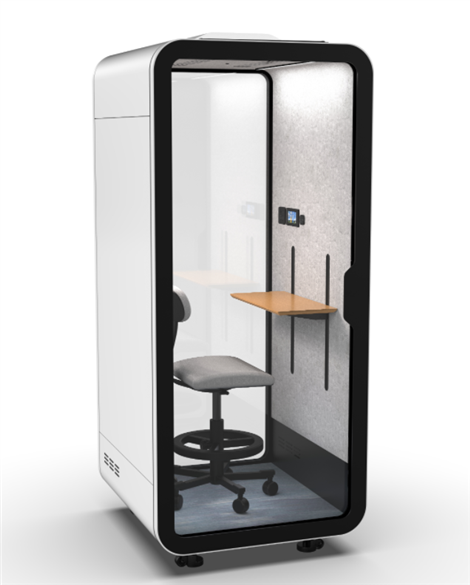 Atnaujinkite „Single Peron Soundrpoof“ telefono būdelę