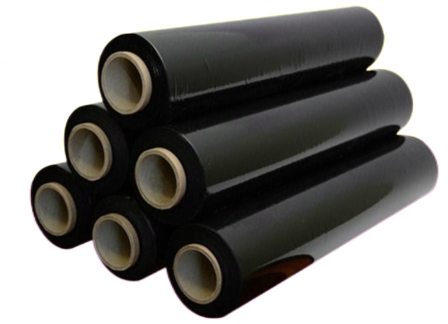 Черная стрейч-пленка