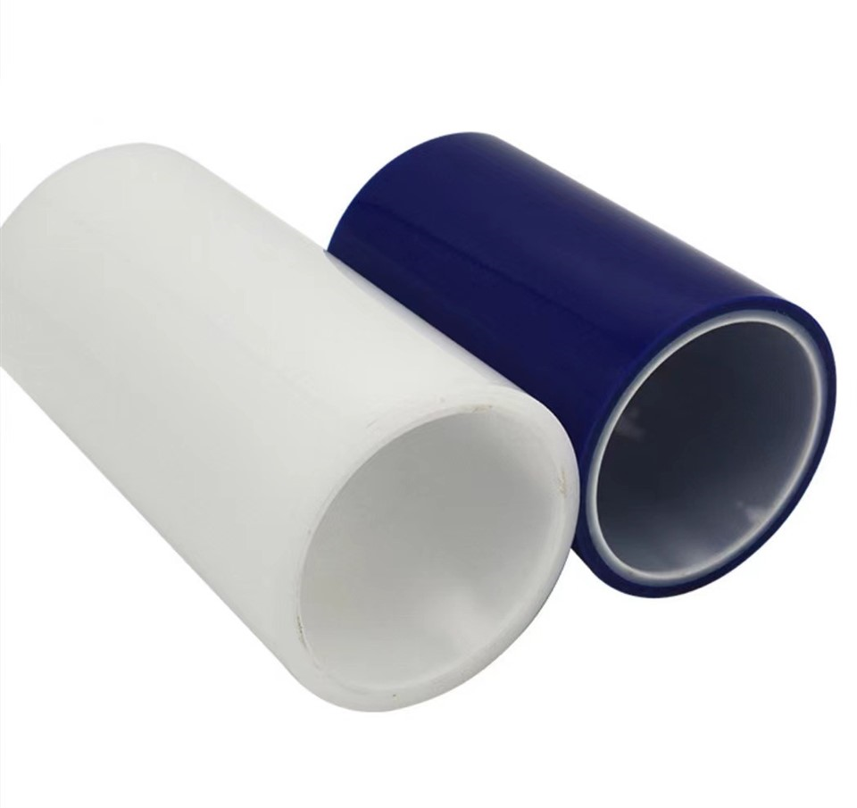 Plastic Film Adhered To Plastic Floor