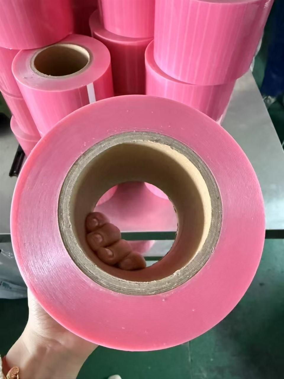 The PE Pink Disposable Isolation Film