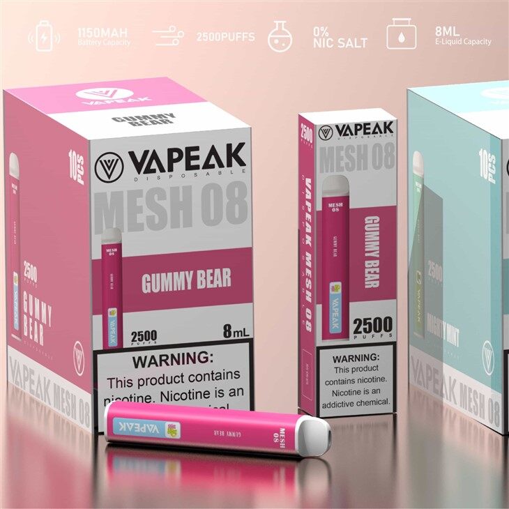 2500 Inhalaciones 0% 2% 5% Nicotina Vape Desechable