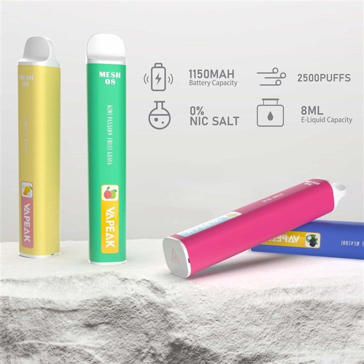 2500 Inhalaciones 0% 2% 5% Nicotina Vape Desechable