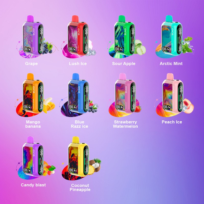 25000 Bocanadas E-cig Disponible Ajustable Del Vataje En Pantalla Completa De
