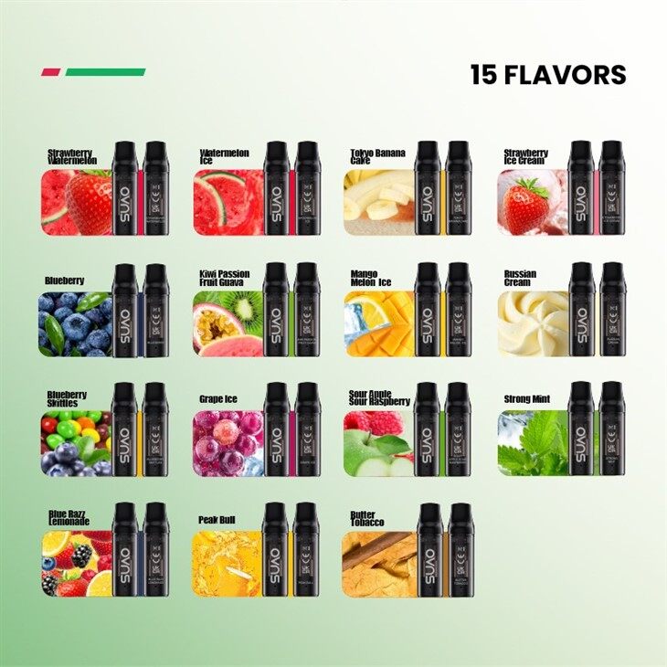 600 Puffs 2ML Replacable Pod Vape Pen 2% Nicotine