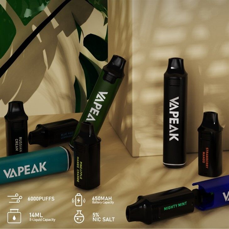 Capacidad De 12ML Vape Reemplazable De 6000 Inhalaciones