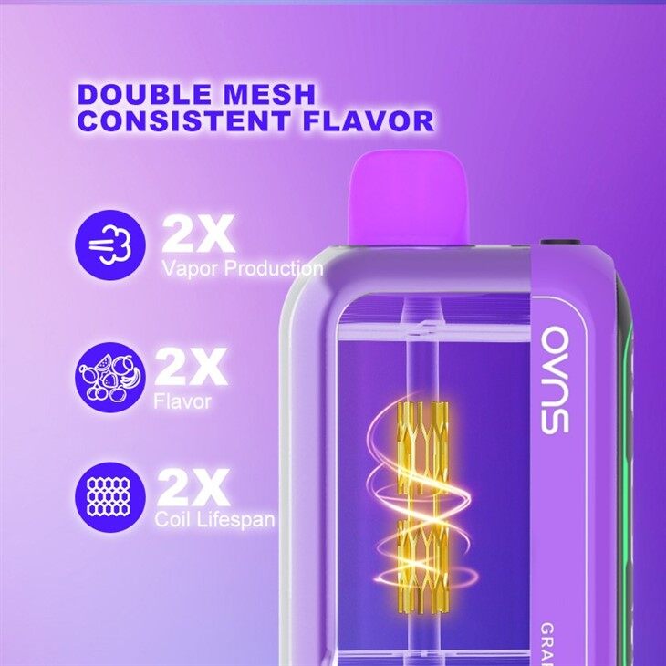 Disposable Vape 25000 Puffs Pantallas Digitales Duales Flujo De Aire Ajustable Potencia Ajustable