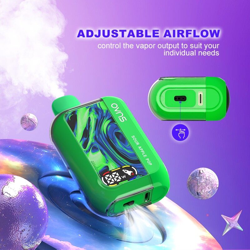 Disposable Vape Wattage Adjustable 25000 Puffs Dual Digital Screens