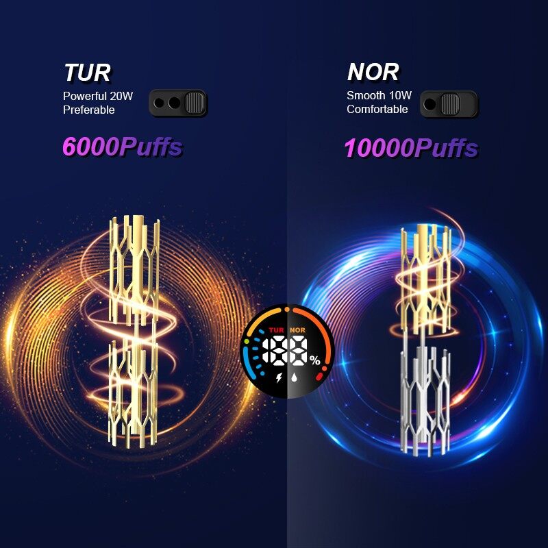 Ecig 10K Soplos Pantalla Inteligente 2 Modos