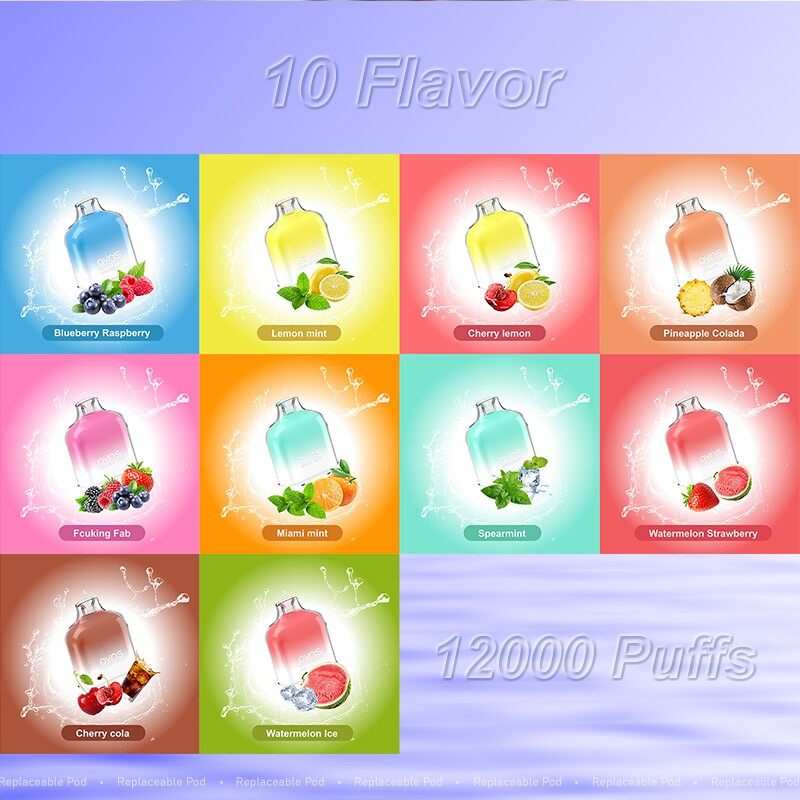 Ecig Kit De Cápsulas Capacidad 16ML 12000 Soplos