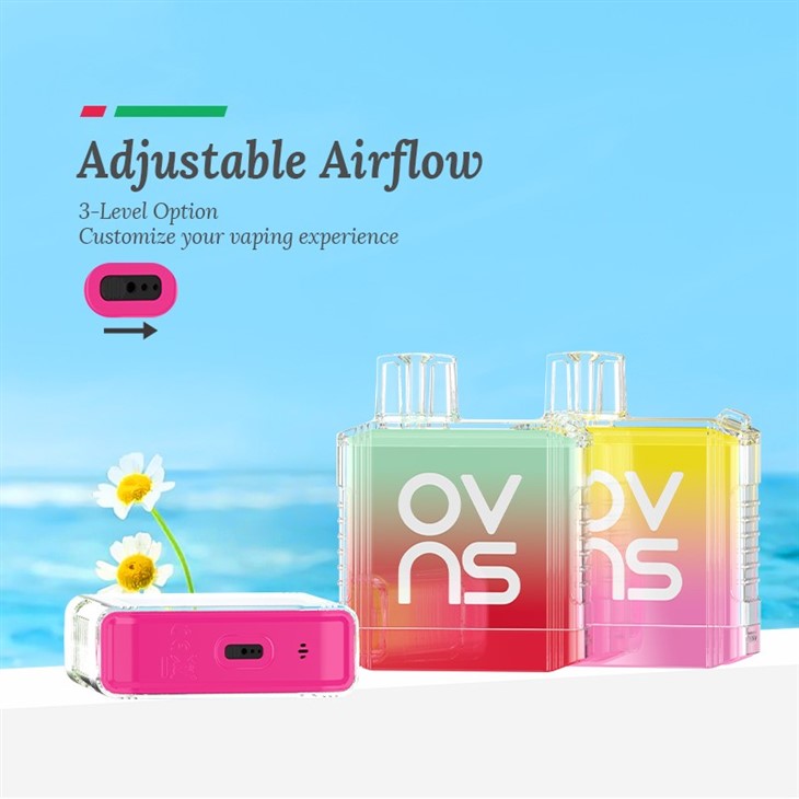 Flujo De Aire Disponible De Vape Ajustable 1000 Soplos 3.2ml 500mAh