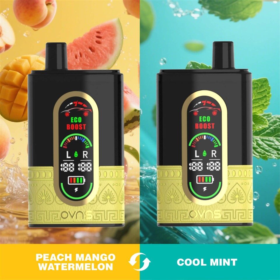 Ovns Hookahbar Interruptor De Doble Sabor 2 En 1 DTL 50000 Bocanadas Desechvape Pen factory