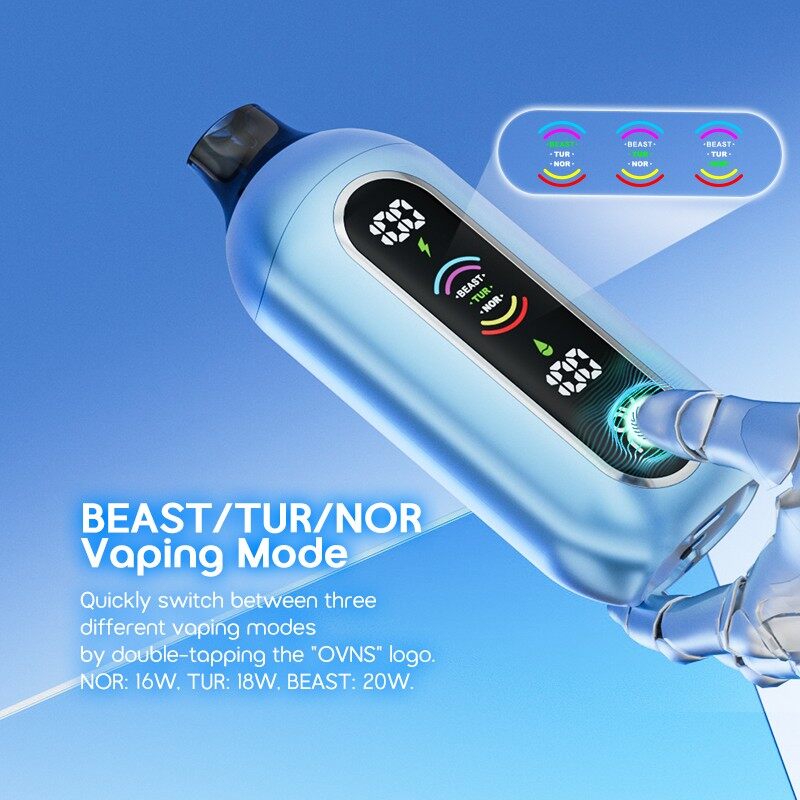 OVNS NEBULA 50.000 Inhalaciones Cigarrillo Electrónico Con Pantalla OLED