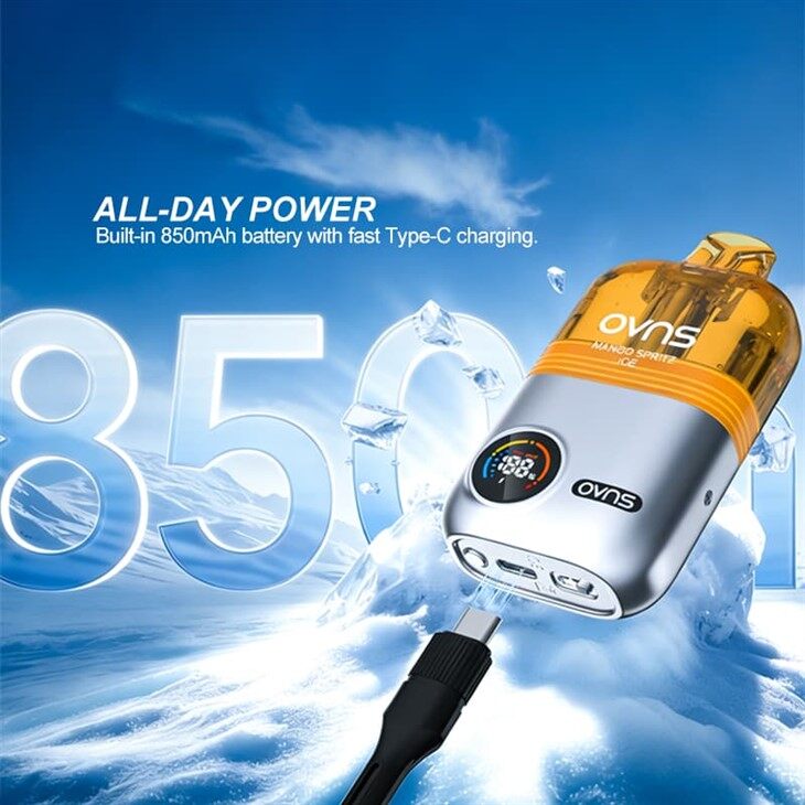 Sistema De Cápsulas OVNS MESH18 X 50 000 Inhalaciones: Resistencia De Malla Doble, Capacidad De 18 Ml, Pantalla Digital, Batería Recargable De 850 MAh,Tanque De E-líquido Visible high quality