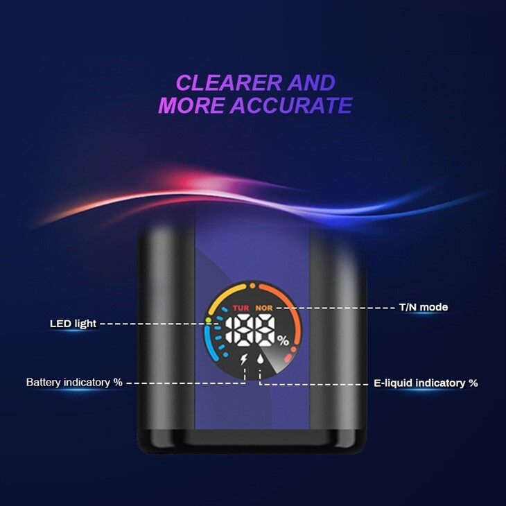 Pantalla Inteligente Vape Flujo Ajustable Dos Modos 10K Soplos