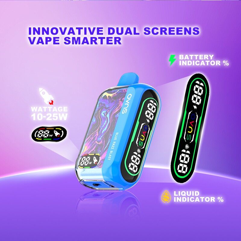 Pantallas Digitales Duales Vape Desechables 25000 Puff
