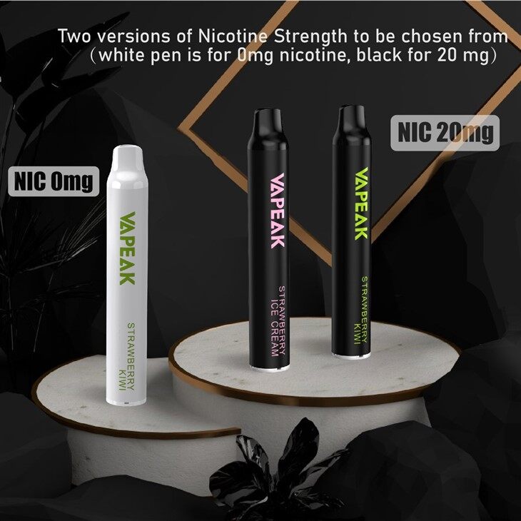 Pluma Disponible Certificada TPD De Vape De 800 Soplos