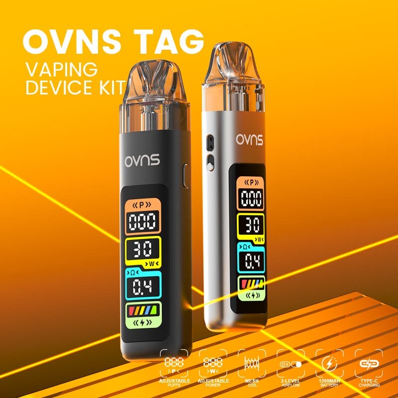 Sistema De Vapeo OVNS Tag De 2 Ml Con Notificación TPD
