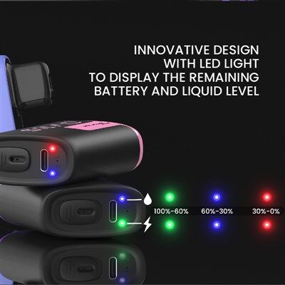 Vape 10000 Bocanadas Flujo Indicador De Batería Y Líquido Electrónico