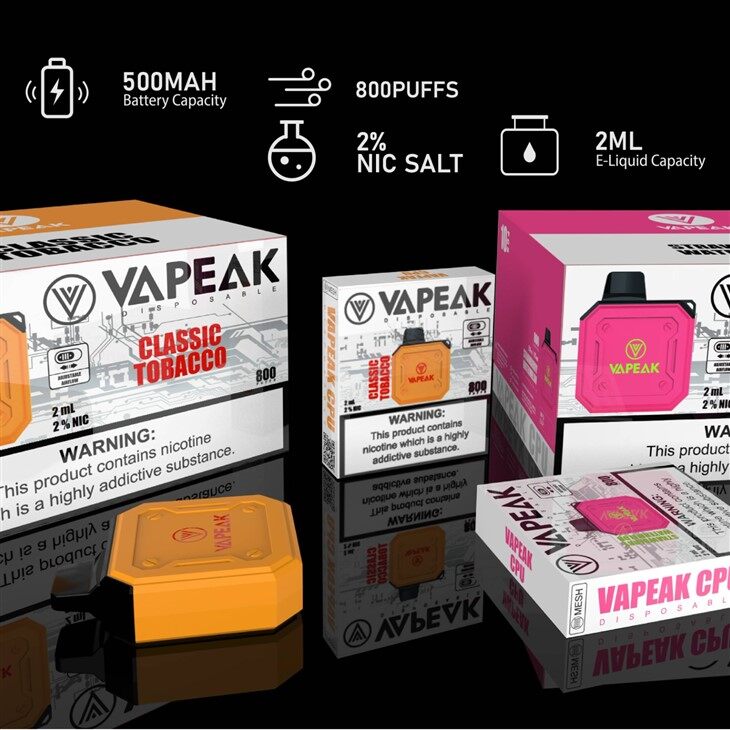 TPD Certificó La Acción Lista De La Caja Ajustable De Vape Del Flujo De Aire De 800 Soplos Para La UE