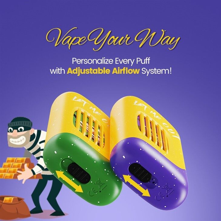 Vape Bobina De Malla Doble No Recargable Flujo De Aire Ajustable