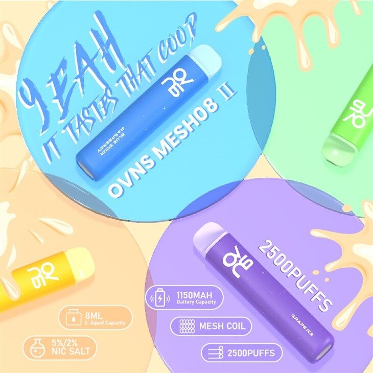 Vape Desechable Mesh 08 Más Vendido Con 2500 Inhalaciones