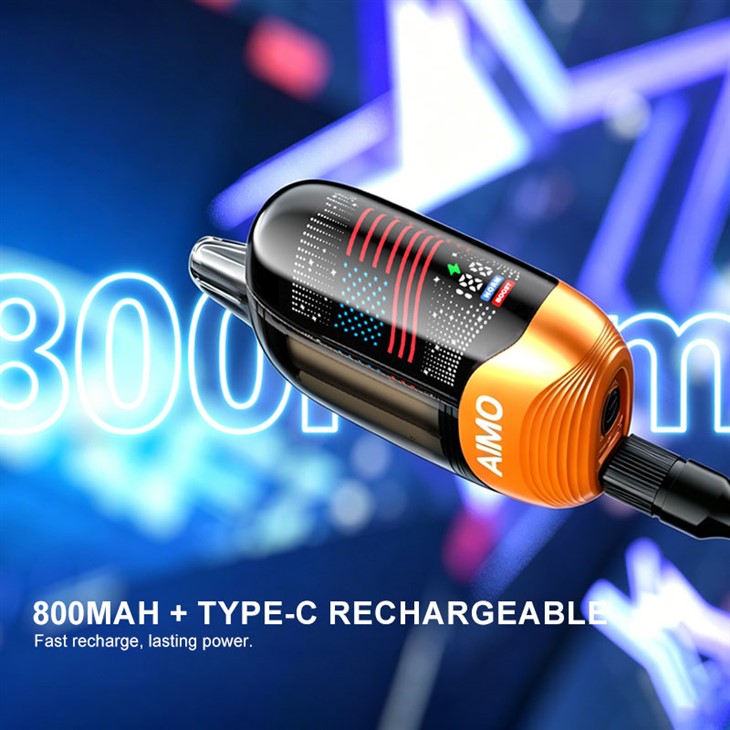 Vape descartável AIMO 60.000 Puffs com tanque transparente e tela curva