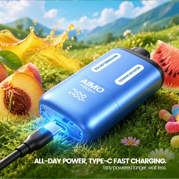 Vapeador Desechable Con 5% De Nicotina, 40.000 Inhalaciones Y Doble Sabor En Un Solo Dispositivo. best