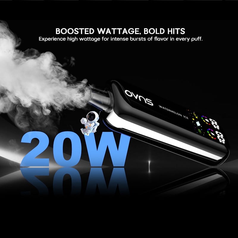 Vapeador OVNS Moonbar Elite De 12000 Bocanadas Con Sabor Afrutado Y Pantalla OLED