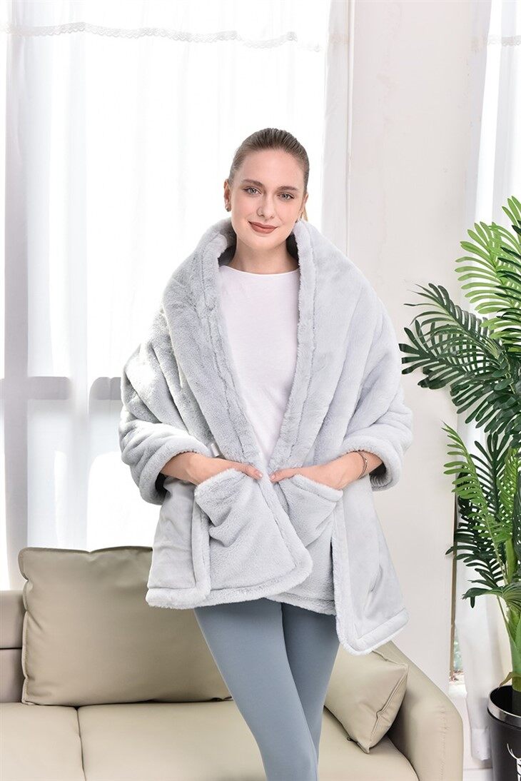 Faux rabbit fur heatingblanket