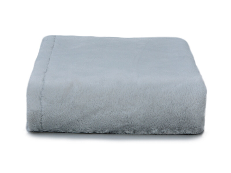 Faux Rabbit fur Heated Blanket