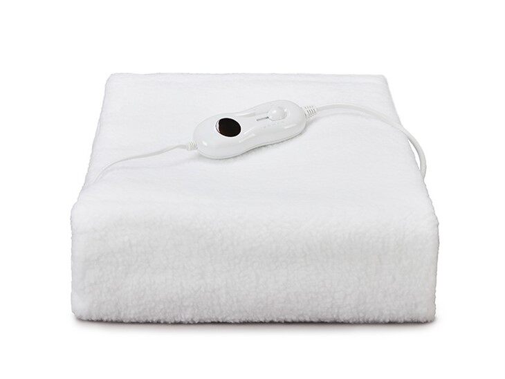 lamb fleece heated under blanket