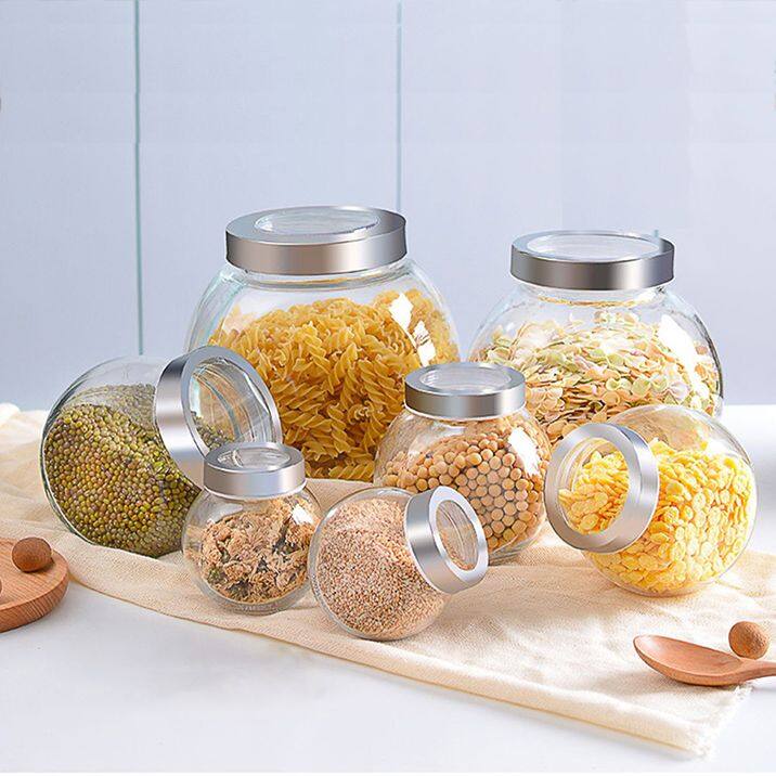 Wadah kaca untuk makanan ringan