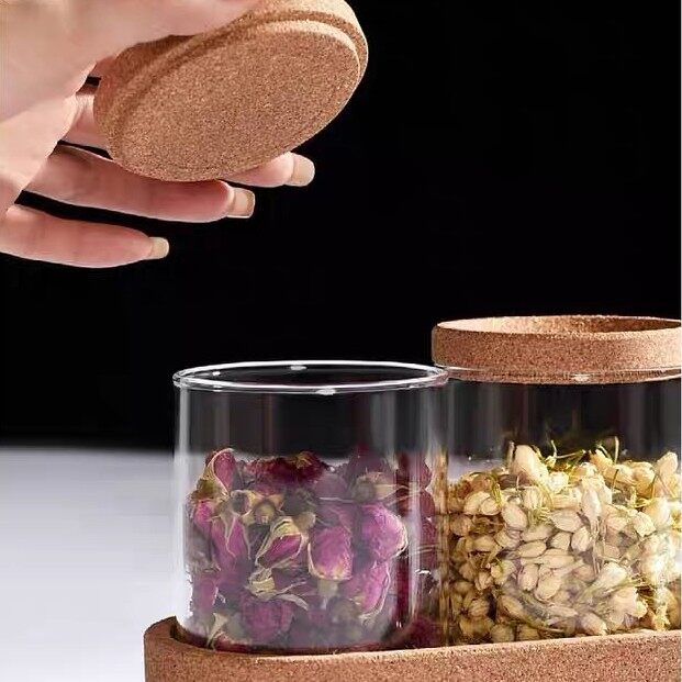 Glass Spice Jars With Cork Lids