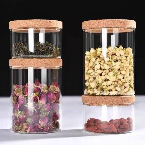 Glass Spice Jars With Cork Lids
