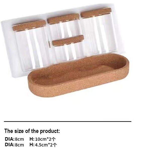 Glass Spice Jars With Cork Lids