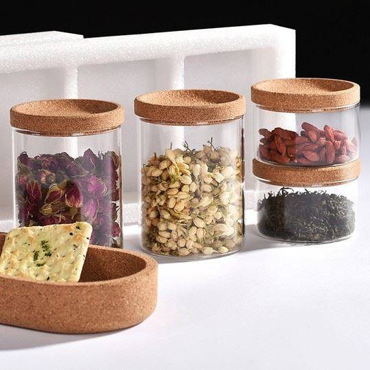 Glass Spice Jars With Cork Lids