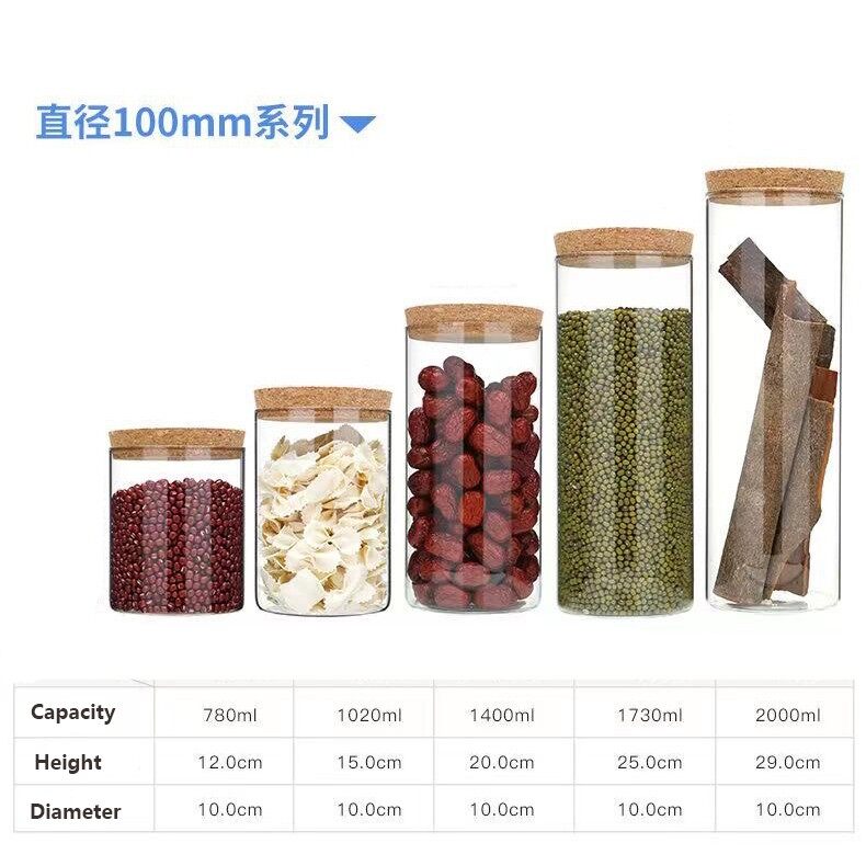 Round Glass Bottle With Cork