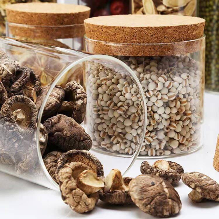 Round Glass Bottle With Cork