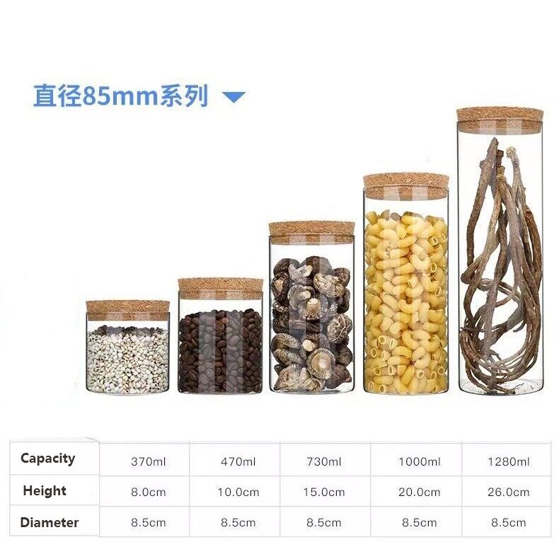 Round Glass Bottle With Cork