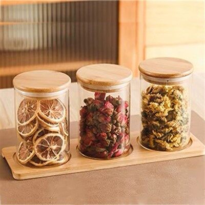 Bambuslåg Krydderikrukker