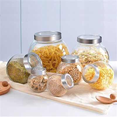 スナック用のガラス容器