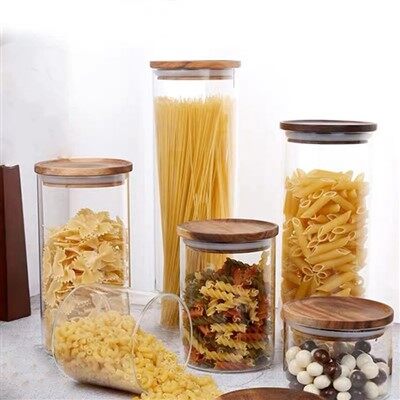 Lagringskrukker trelokk