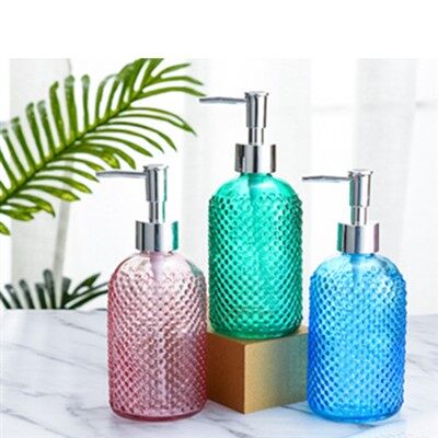 Vintage gler sápu skammtari