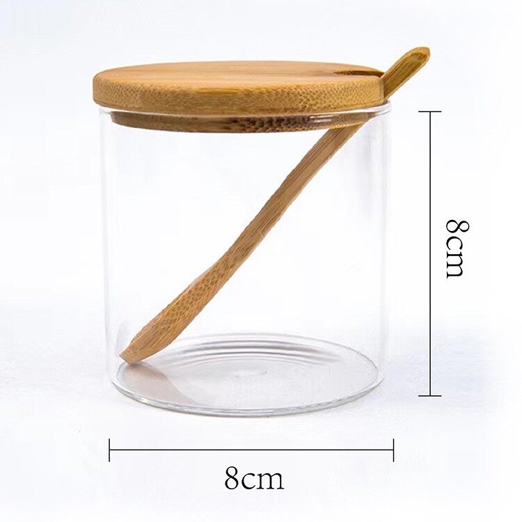 Spice Jars Bamboo Lid