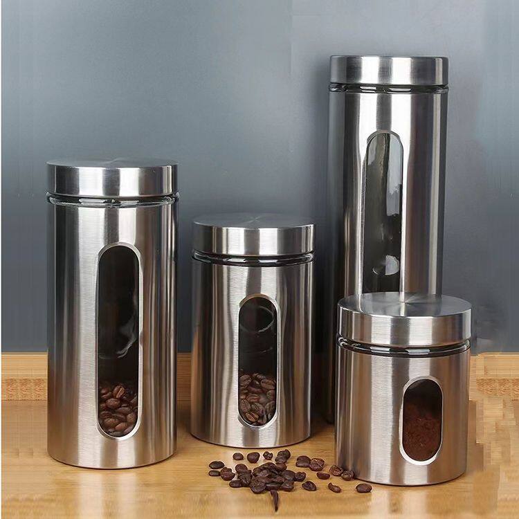 Stainless Steel Storage Jars