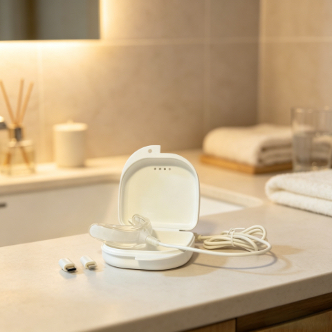Modra LED zobje