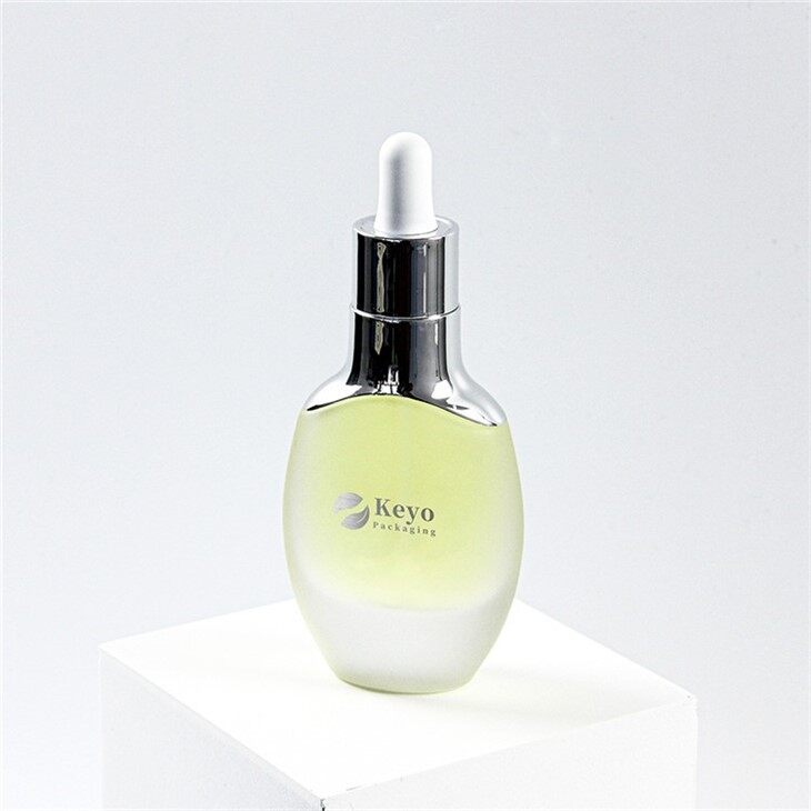 30ml oval shaped glass dropper bottle for foundation essential oil (1)
